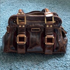 Jimmy Choo brown leather bag